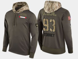 Nike Florida Panthers 93 Bill Torrey Retired Olive Salute To Service Pullover Hoodie