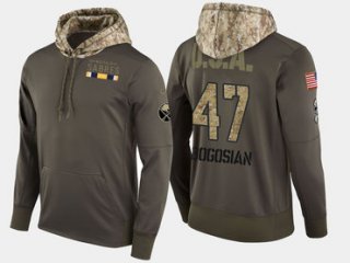 Nike Buffalo Sabres 47 Zach Bogosian Olive Salute To Service Pullover Hoodie