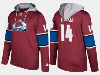 Adidas Colorado Avalanche 14 Blake Comeau Name And Number Burgundy Hoodie