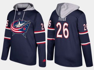 Adidas Columbus Blue Jackets 26 Thomas Vanek Name And Number Navy Hoodie