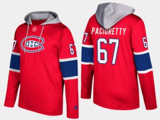Adidas Montreal Canadiens 67 Max Pacioretty Name And Number Red Hoodie
