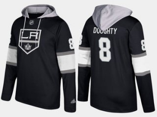 Adidas Los Angeles Kings 8 Drew Doughty Name And Number Black Hoodie