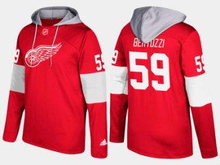 Adidas Detroit Red Wings 59 Tyler Bertuzzi Name And Number Red Hoodie