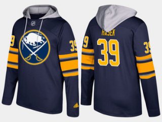 Adidas Buffalo Sabres 39 Dominik Hasek Retired Blue Name And Number Hoodie