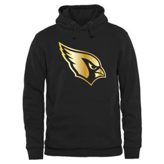 NFL Arizona Cardinals Men's Pro Line Black Gold Collection Pullover Hoodies Hoody