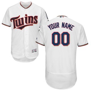 Mens Minnesota Twins White Customized Flexbase Majestic MLB Collection Jersey