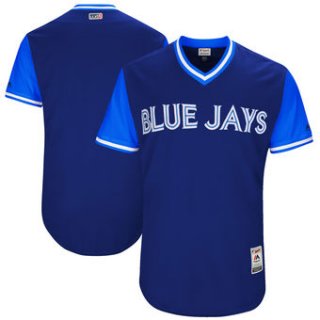 Custom Men's Toronto Blue Jays Majestic Navy 2017 Players Weekend Authentic Team Jersey