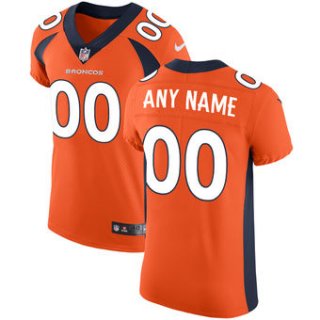 Men's Denver Broncos Nike Orange Vapor Untouchable Custom Elite Jersey