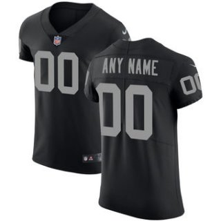 Men's Oakland Raiders Nike Black Vapor Untouchable Custom Elite Jersey