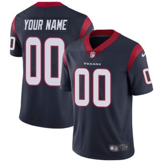 Men's Nike Houston Texans Navy Customized Vapor Untouchable Player Limited Jersey