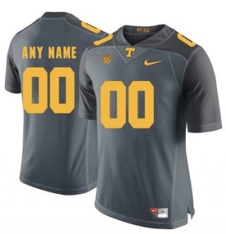 Tennessee Volunteers Gray Men's Customized College Football Jersey