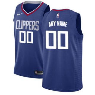 Men's LA Clippers Nike Blue Swingman Custom Icon Edition Jersey