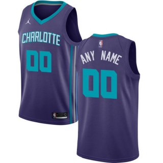 Men's Nike Charlotte Hornets Purple NBA Swingman Custom Jersey