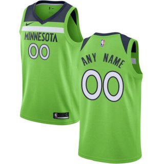 Men's Nike Minnesota Timberwolves Customized Authentic Green NBA Statement Edition Jersey