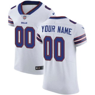 Men's Nike Buffalo Bills Customized White Vapor Untouchable Custom Elite NFL Jersey