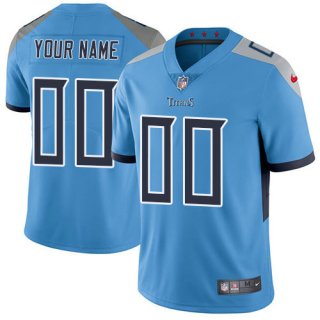 Youth Nike Tennessee Titans Light Blue Alternate Customized Vapor Untouchable Limited NFL Jersey