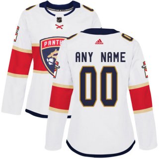 Women's Adidas Florida Panthers NHL Authentic White Customized Jersey