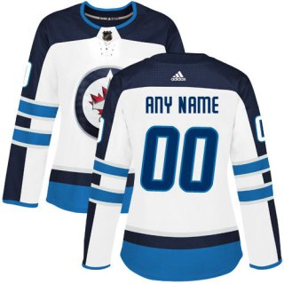 Women's Adidas Winnipeg Jets NHL Authentic White Customized Jersey