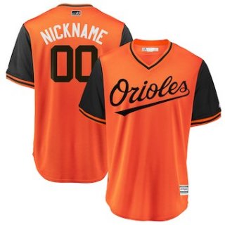 Men's Baltimore Orioles Majestic Orange 2018 Players' Weekend Cool Base Custom Jersey