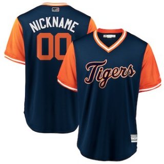 Men's Detroit Tigers Majestic Navy 2018 Players' Weekend Cool Base Custom Jersey