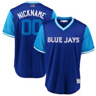 Men's Toronto Blue Jays Majestic Royal 2018 Players' Weekend Cool Base Custom Jersey