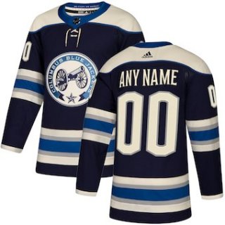 Kids Columbus Blue Jackets adidas Navy Authentic Alternate Custom Jersey