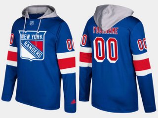 Adidas Rangers Men's Customized Name And Number Blue Hoodie