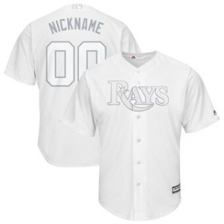 Tampa Bay Rays Majestic 2019 Players' Weekend Cool Base Roster Custom White Jersey