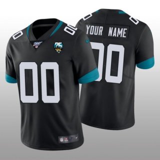 Men's Jacksonville Jaguars Custom Black Vapor Limited 100th Season Jersey