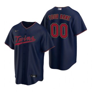 Men's Minnesota Twins Custom Nike Navy 2020 Stitched MLB Cool Base Jersey