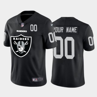 Nike Las Vegas Raiders Customized Black Team Big Logo Number Vapor Untouchable Limited Jersey