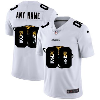 Nike Jacksonville Jaguars Customized White Team Big Logo Vapor Untouchable Limited Jersey