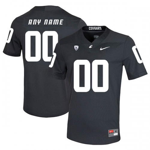 Washington State Cougars Customized Black College Football Jersey