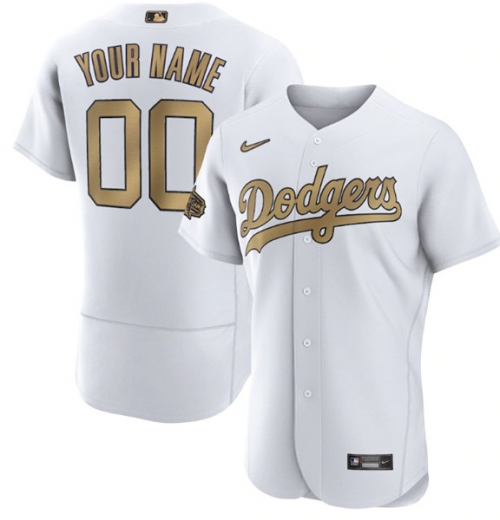 Men's Los Angeles Dodgers Active Player Custom White 2022 All-Star Flex Base Stitched MLB Jersey