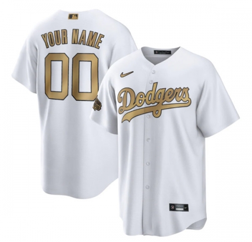 Men's Los Angeles Dodgers Active Player Custom White 2022 All-Star Cool Base Stitched Baseball Jersey