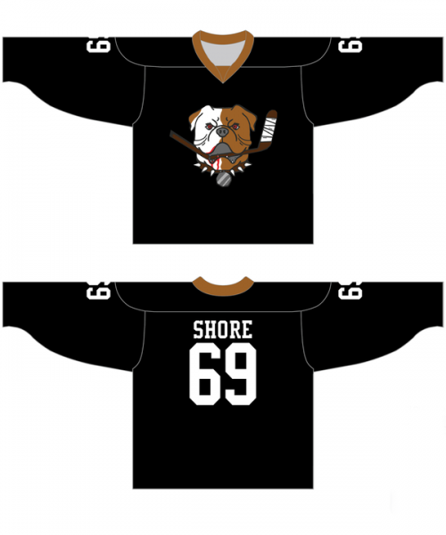 Sudbury Bulldogs #69 Shore Black Hockey Jersey