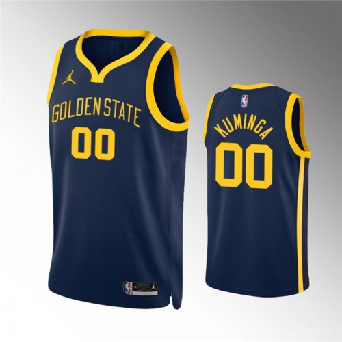 Men's Golden State Warriors Active Player Custom Navy Statement EditionStitched Jersey