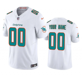 Men's Miami Dolphins Active Player Custom White 2023 F.U.S.E Vapor Limited Stitched Football Jersey