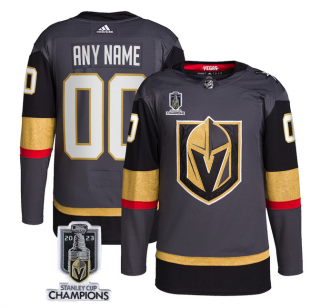 Men's Vegas Golden Knights Active Player Custom Gray 2023 Stanley Cup Champions Stitched Jersey