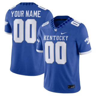 Mens Kentucky Wildcats CUSTOM ROYAL Nike NCAA COLLEGE FOOTBALL Stitched JERSEY