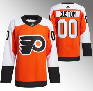 Men's Philadelphia Flyers Custom 2023-24 Orange Stitched Jersey