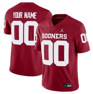 Men's Oklahoma Sooners Active Player Custom Red Stitched Football Jersey