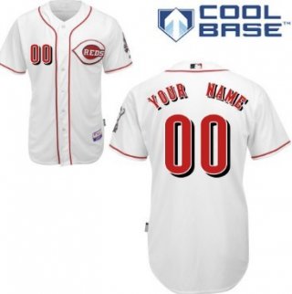 Men's Cincinnati Reds Customized White Jersey