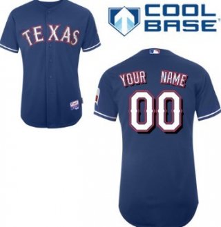 Men's Texas Rangers Customized Blue Jersey