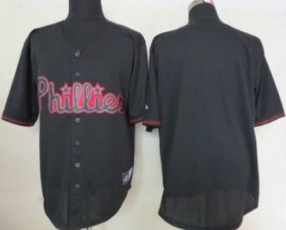 Men's Philadelphia Phillies Customized 2012 Black Fashion Jersey