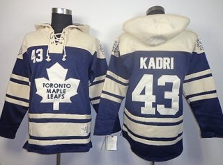 Old Time Hockey Toronto Maple Leafs #43 Nazem Kadri Navy Blue Hoodie