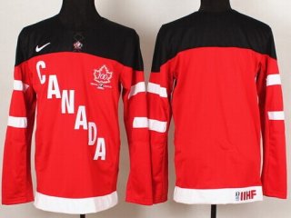 2014/15 Team Canada Kids' Customized Red 100TH Jersey