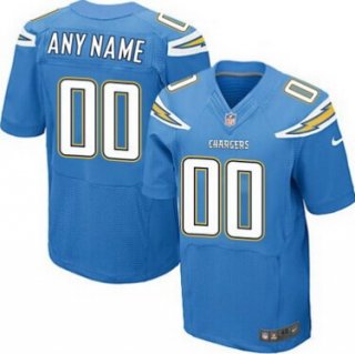 Men's Nike San Diego Chargers Customized 2013 Light Blue Elite Jersey