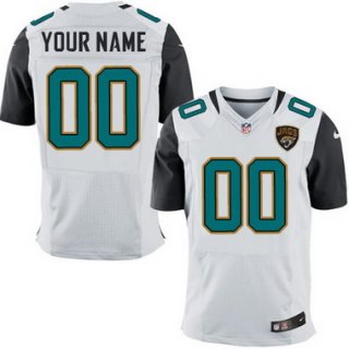 Men's Nike Jacksonville Jaguars Customized 2013 White Elite Jersey