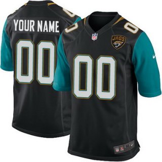 Men's Nike Jacksonville Jaguars Customized 2013 Black Game Jersey